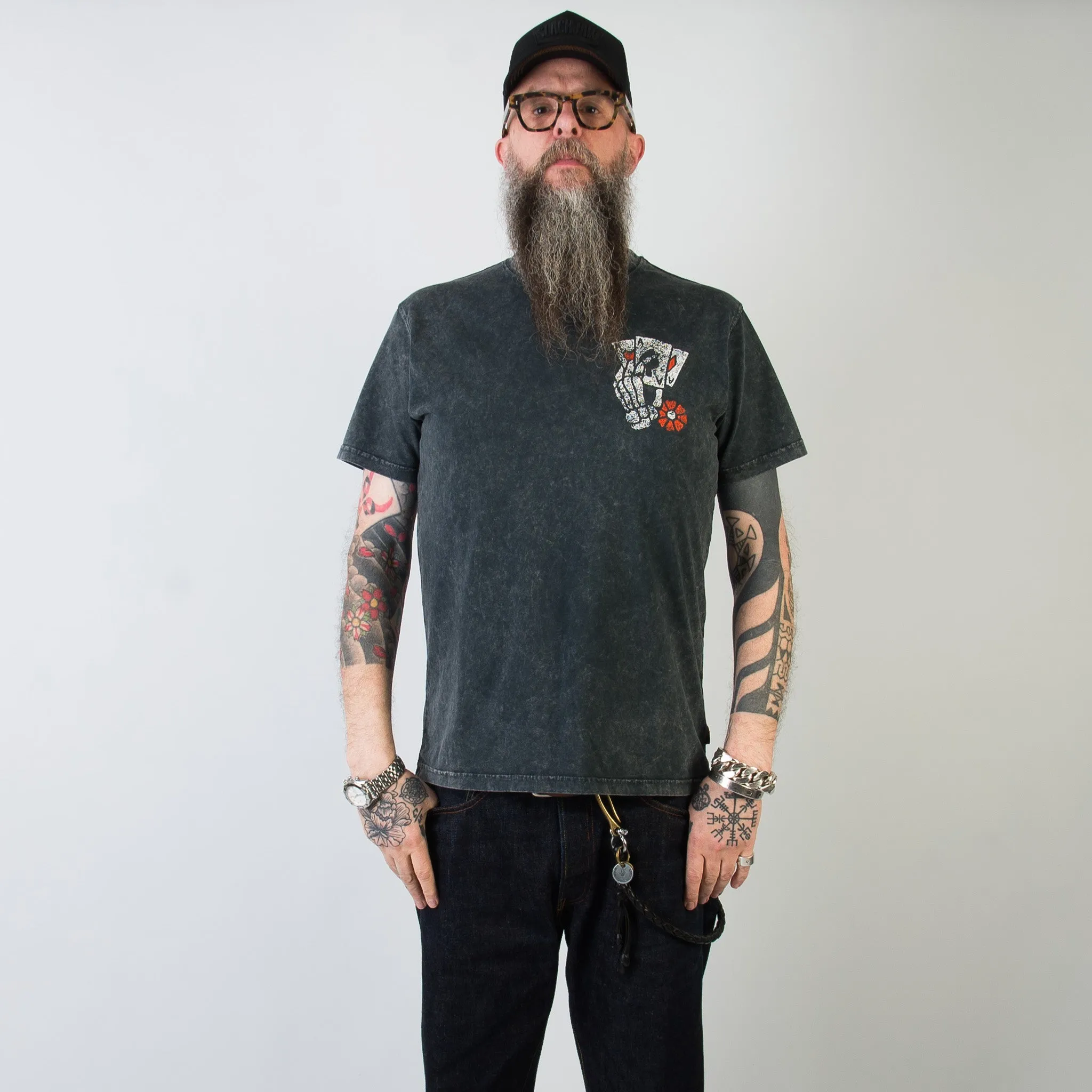 Aces High T Shirt - Vintage Black