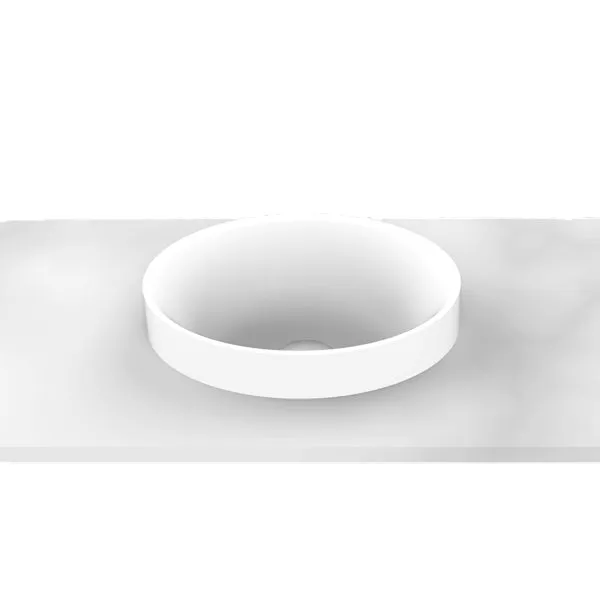 ADP Joy 280 x 190 Semi Inset Solid Surface Basin White