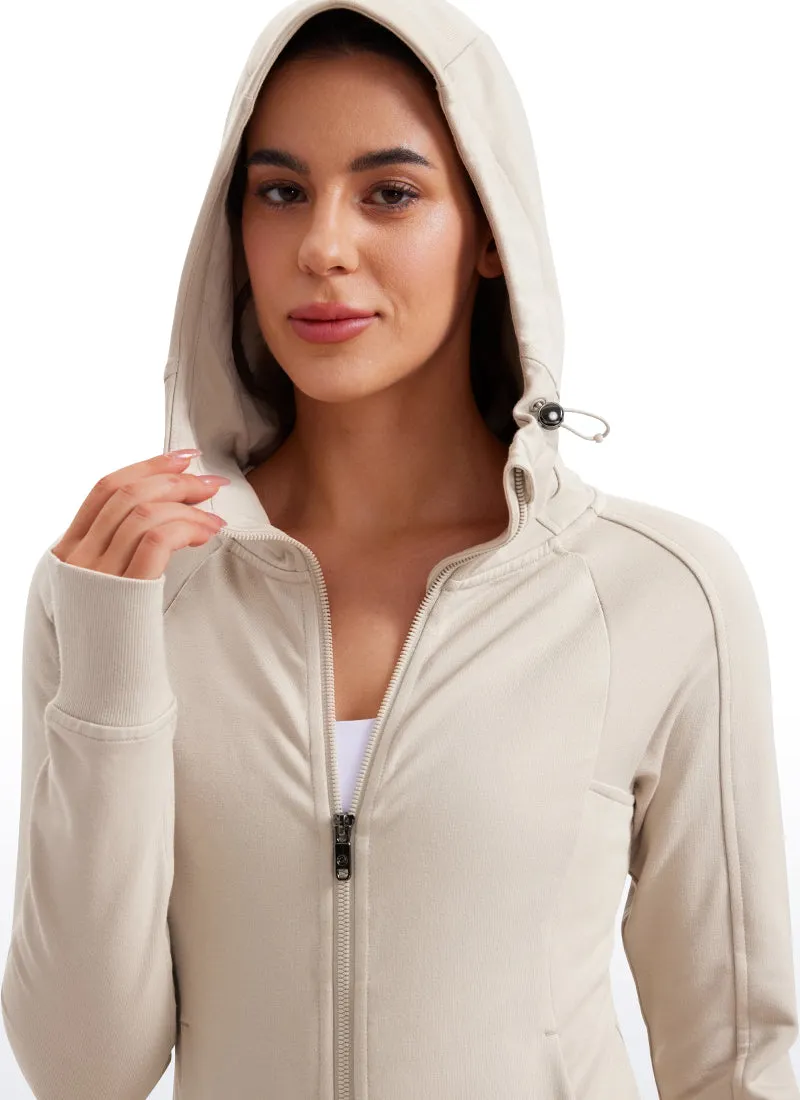 Amenity Full Zip Hoodies Thumb Holes