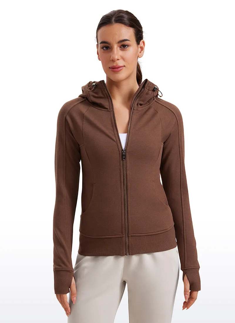 Amenity Full Zip Hoodies Thumb Holes