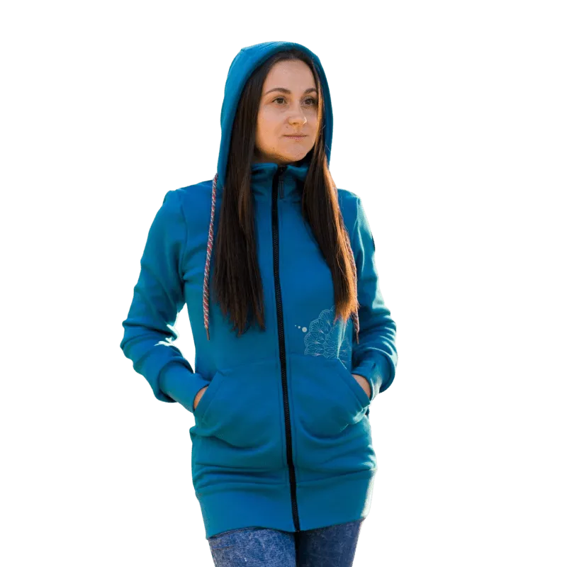 Angel Wings Babywearing Hoodie Blue