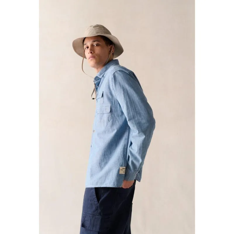 Barbour Catterick Relaxed Fit Chambray Mens Shirt - Chambray