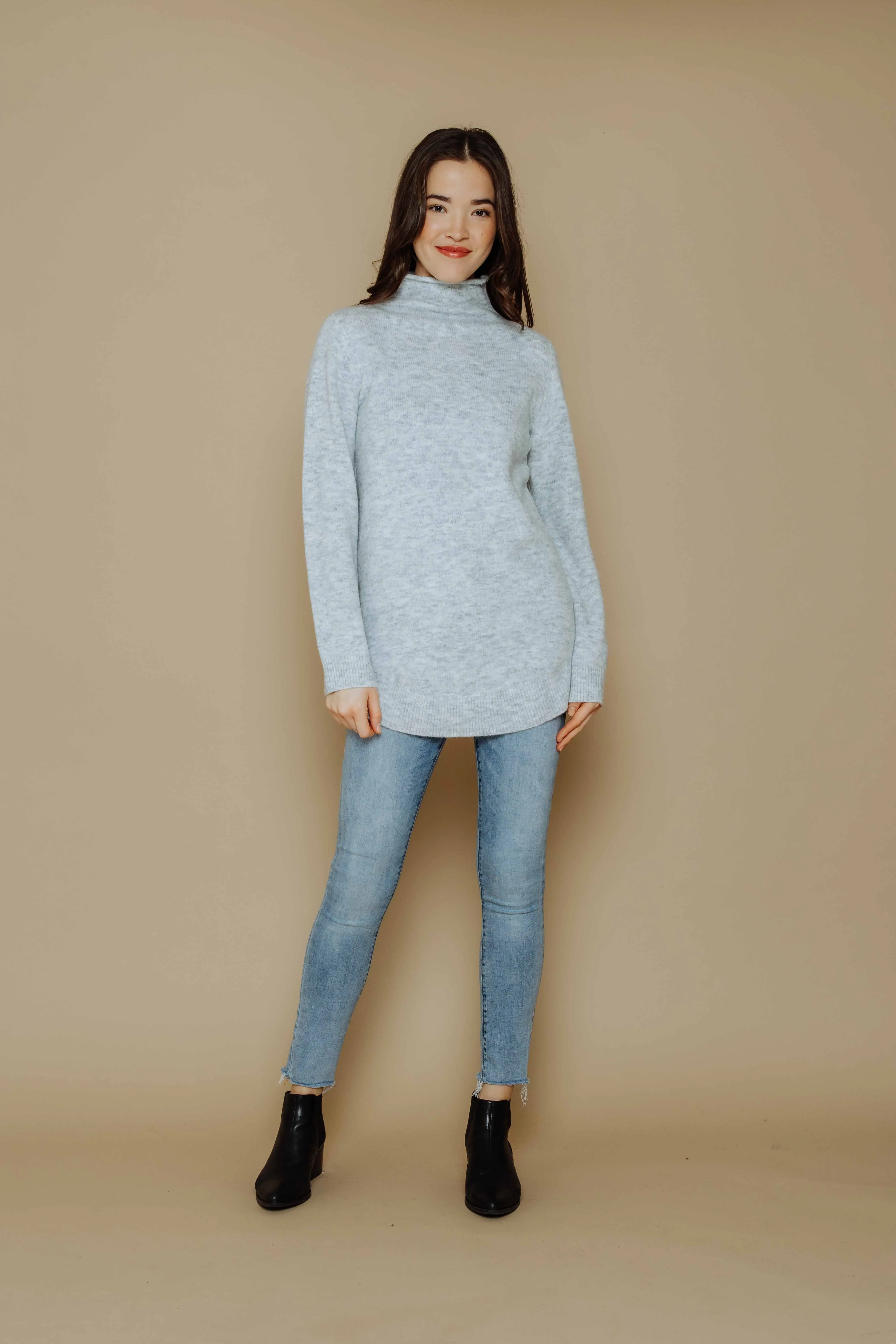 Becca-Curved Hem Tunic