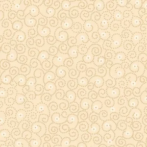 Blank Quilting Beige Small Swirl Beige Cotton Prints