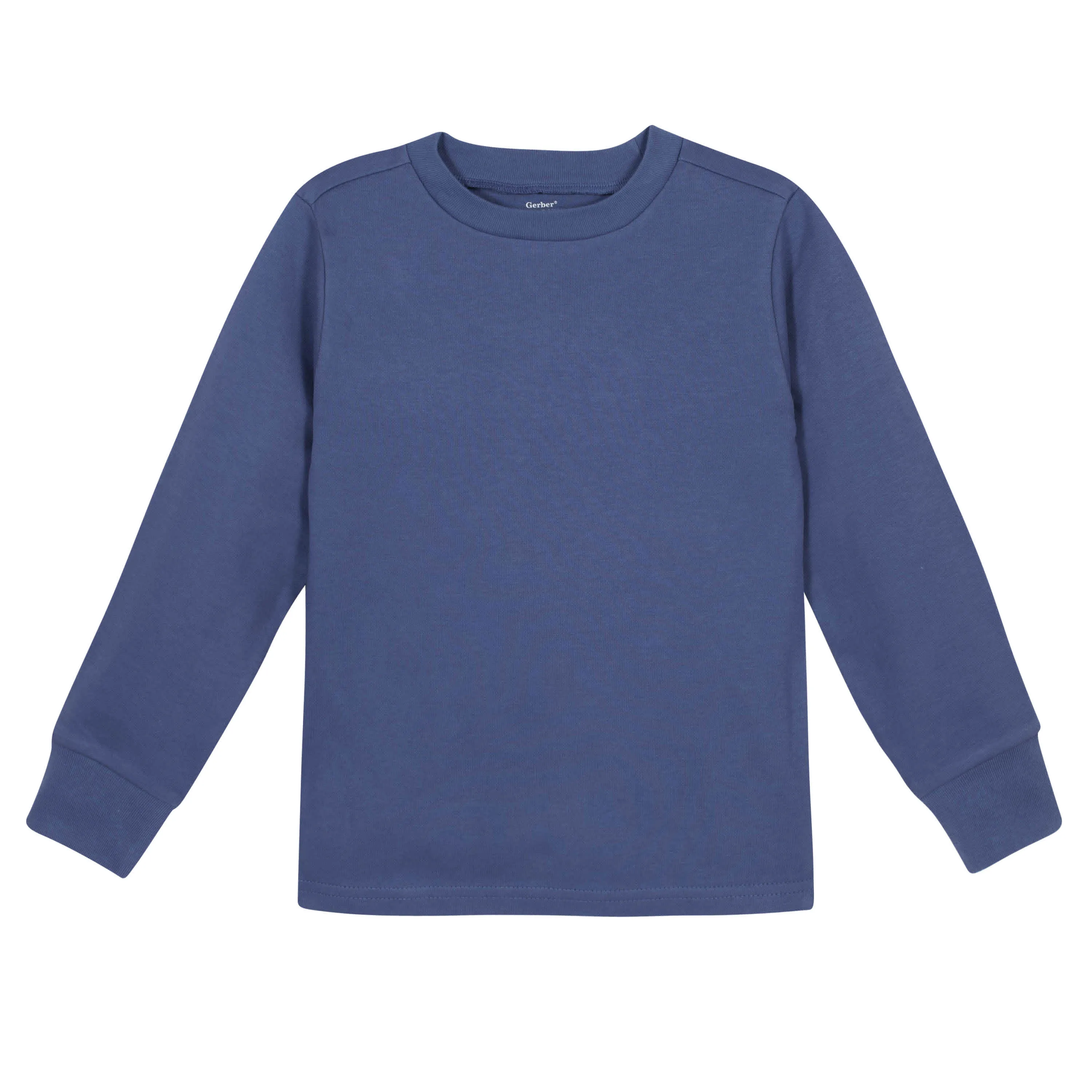 Boys Royal Blue Classic Long Sleeve Tee Shirt