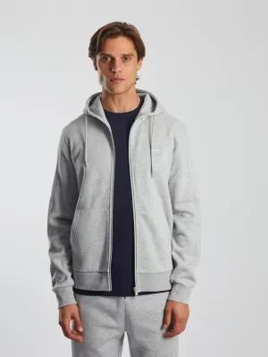 Brody Zipper Grey Marl