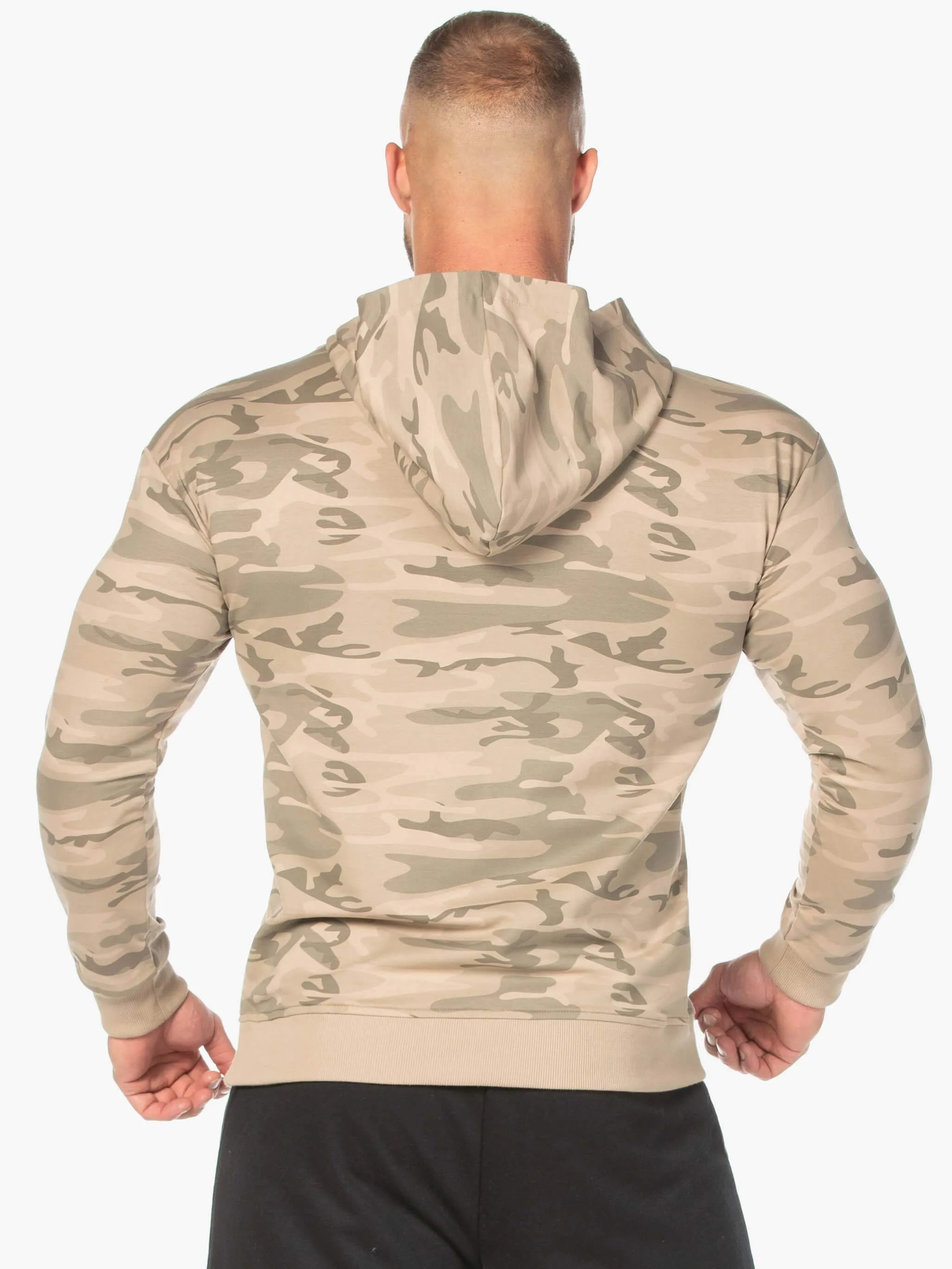 Camo Pullover Hoodie - Tan Camo