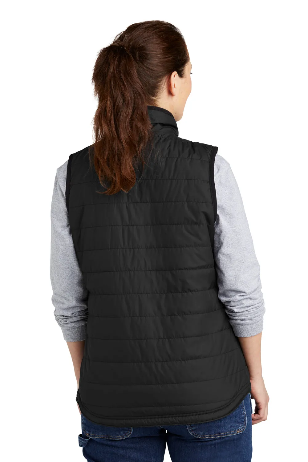 Carhartt Womens Gilliam Wind & Water Resistant Full Zip Vest - Black