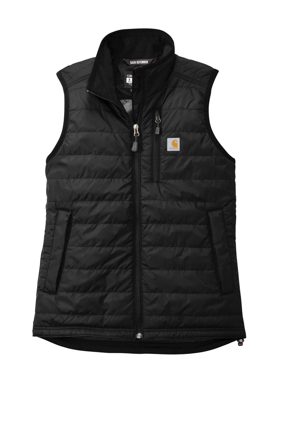 Carhartt Womens Gilliam Wind & Water Resistant Full Zip Vest - Black