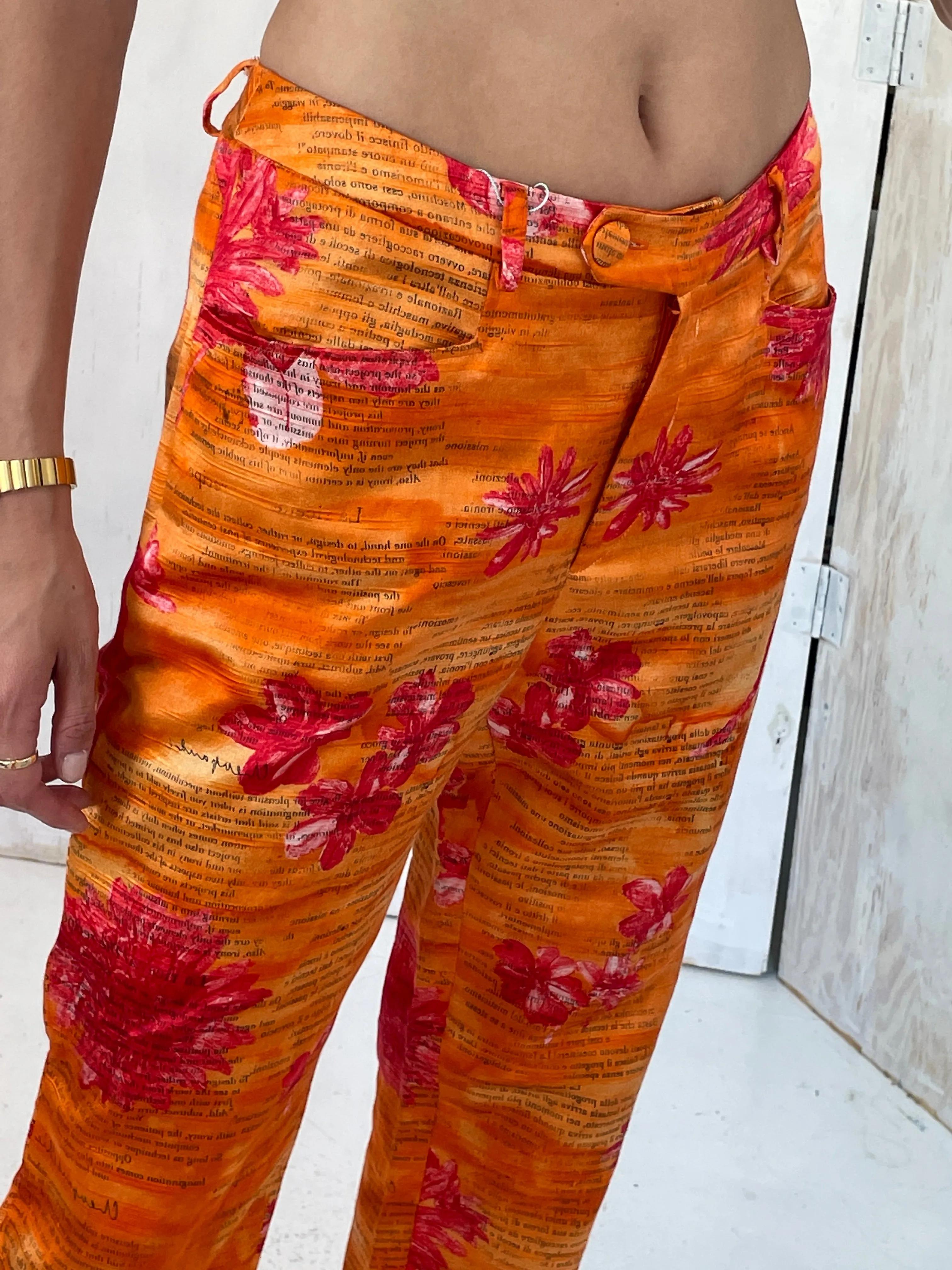 Cheap & Chic Moschino Orange Pants