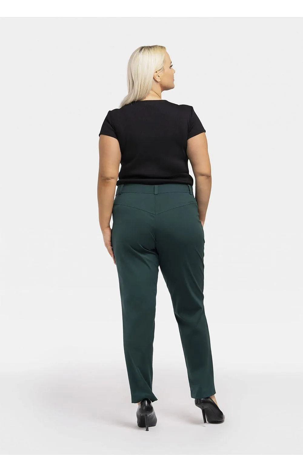 Chic Plus Size Viscose Knit Trousers - Wito Pants