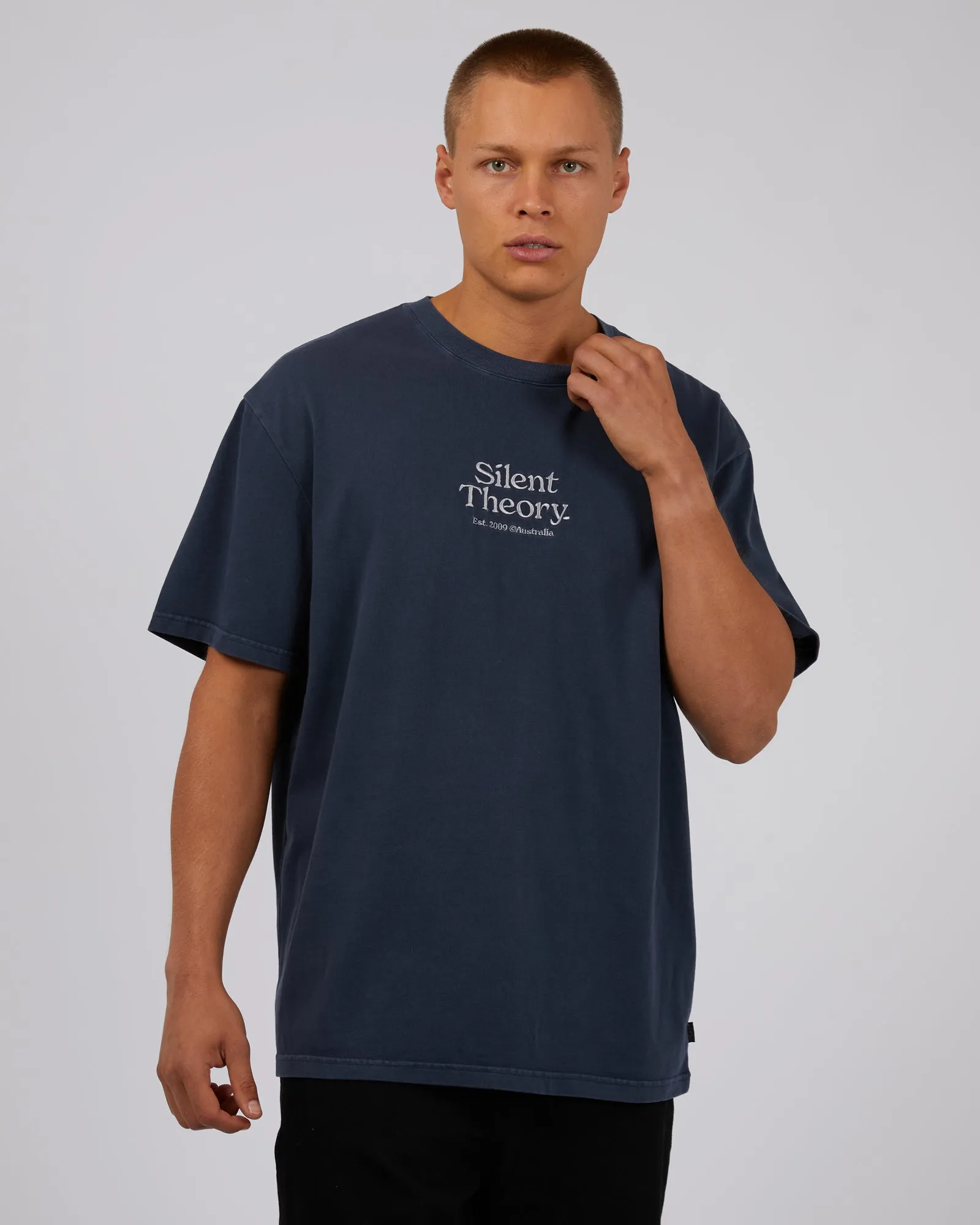 Classic Emb Tee Navy