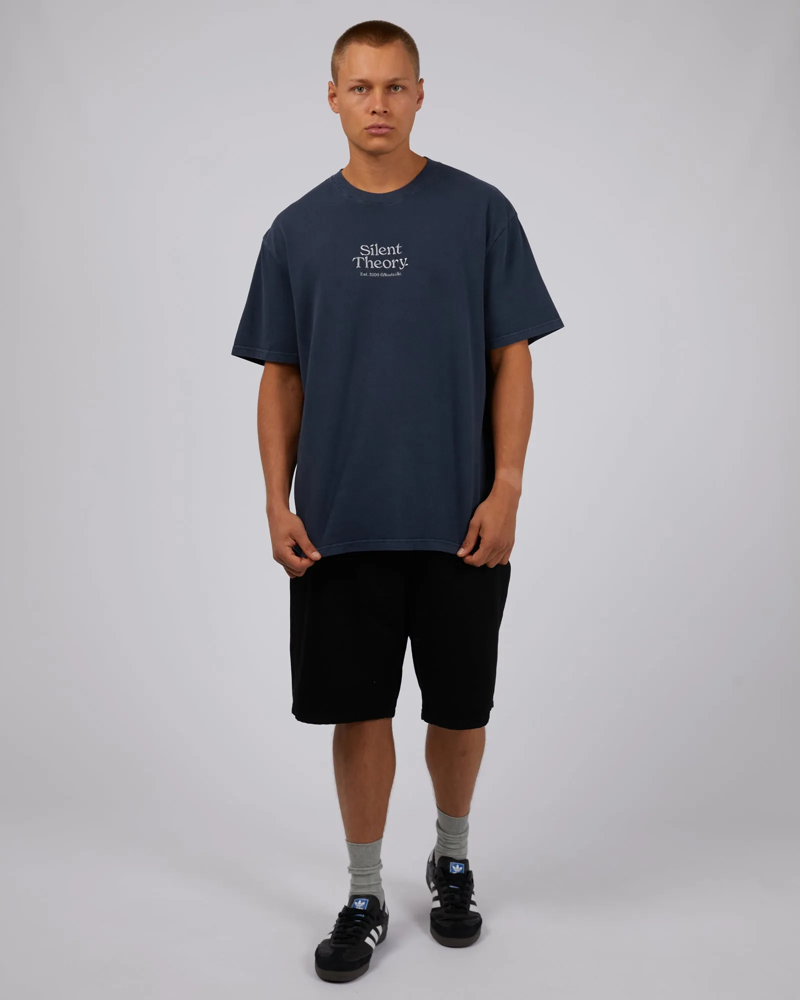 Classic Emb Tee Navy