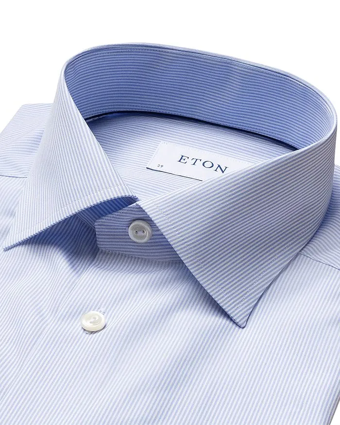 Contemporary Fit Eton Classic Bengal Striped Shirt