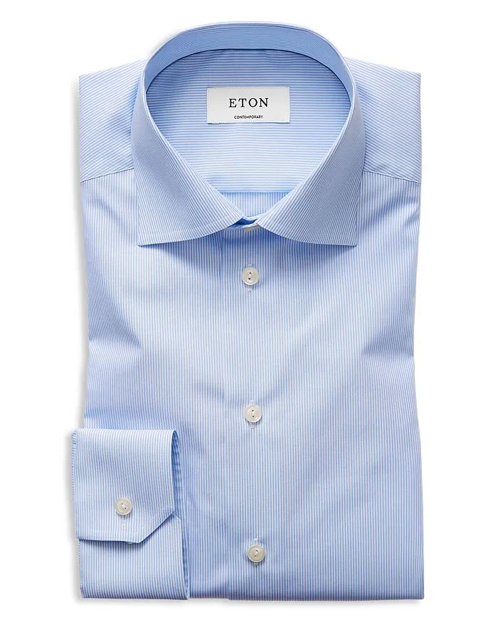 Contemporary Fit Eton Classic Bengal Striped Shirt