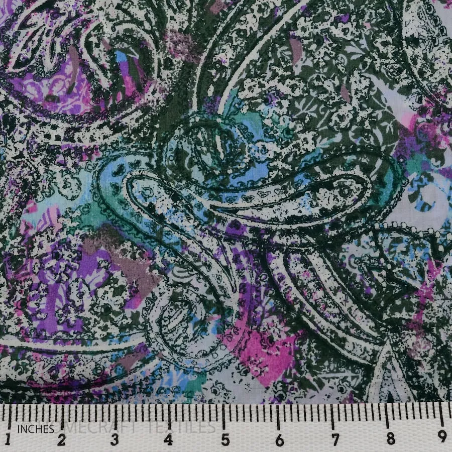 Cool Graphic Paisley Cotton Print