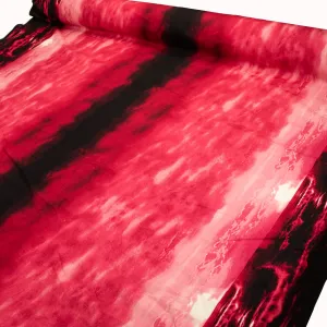 Cotton Prints Design-14 Red & Black Sunset