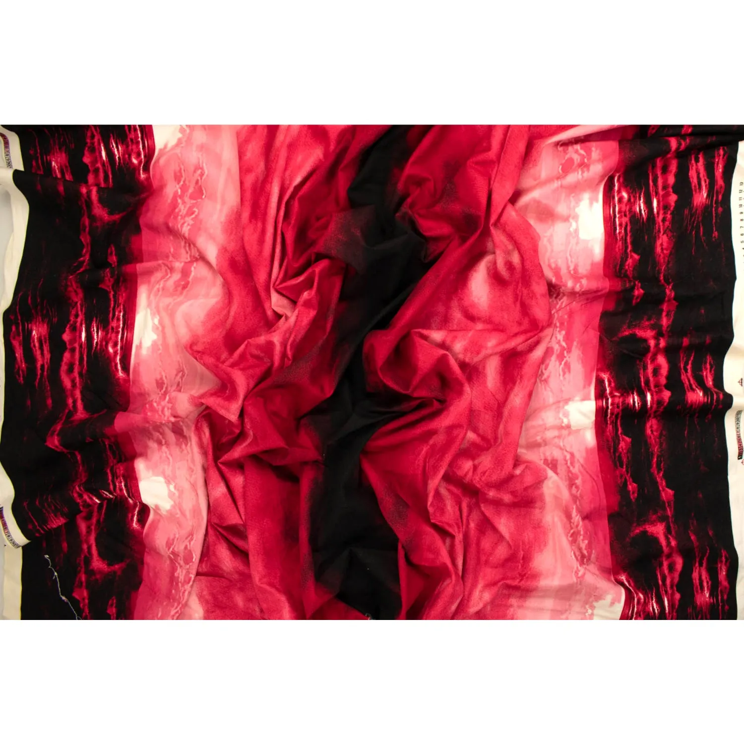 Cotton Prints Design-14 Red & Black Sunset