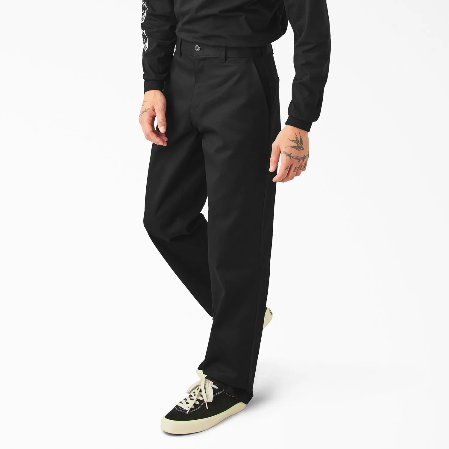 Dickies X Spitfire Woven Twill Pant Flannel Cuffed Black