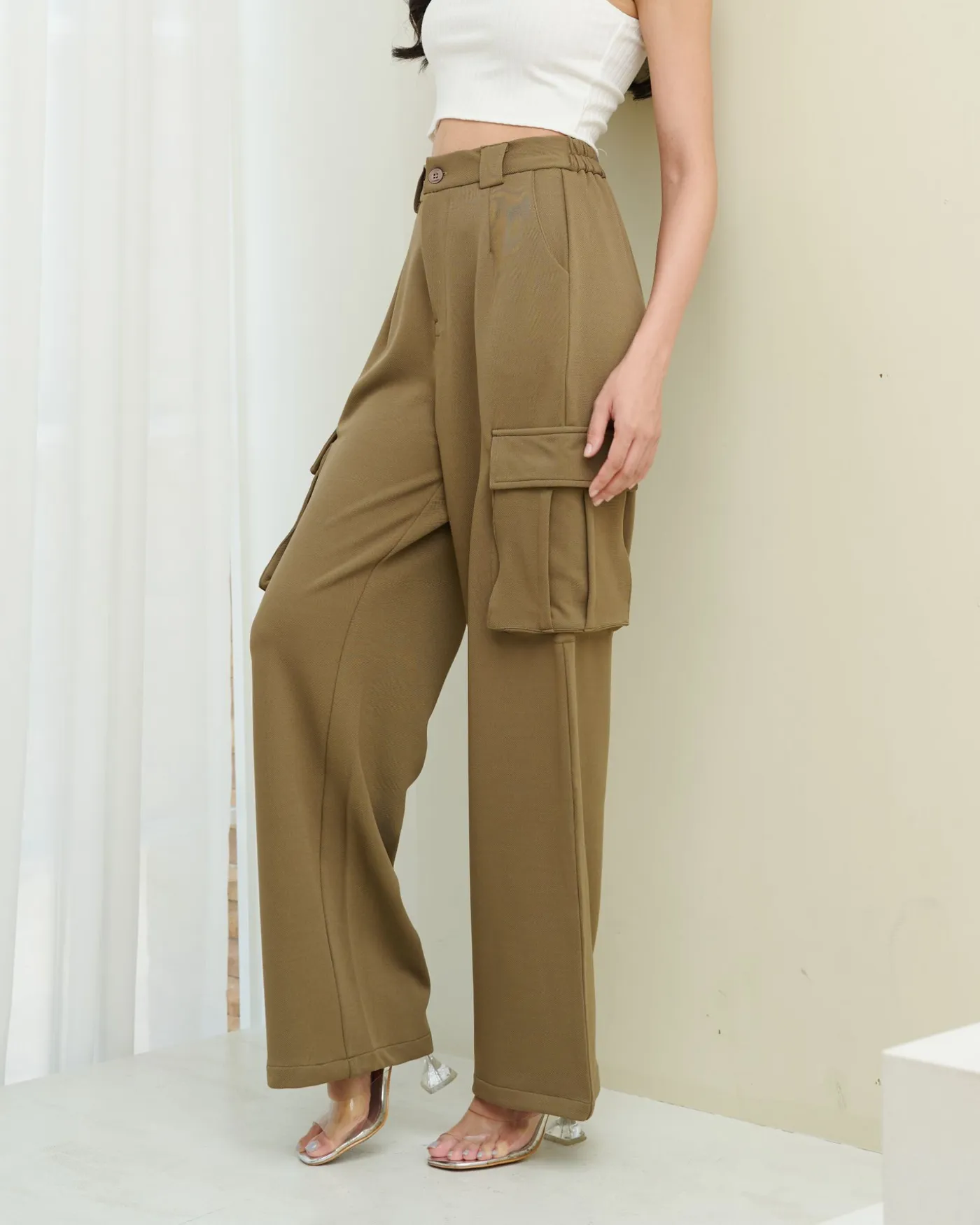 Elevated Chic Baggy Cargo Joggers