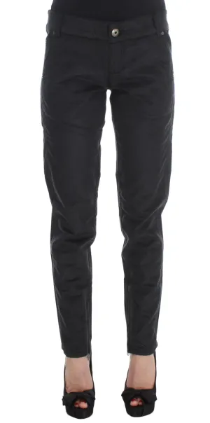 Ermanno Scervino Chic Black Regular Fit Trousers