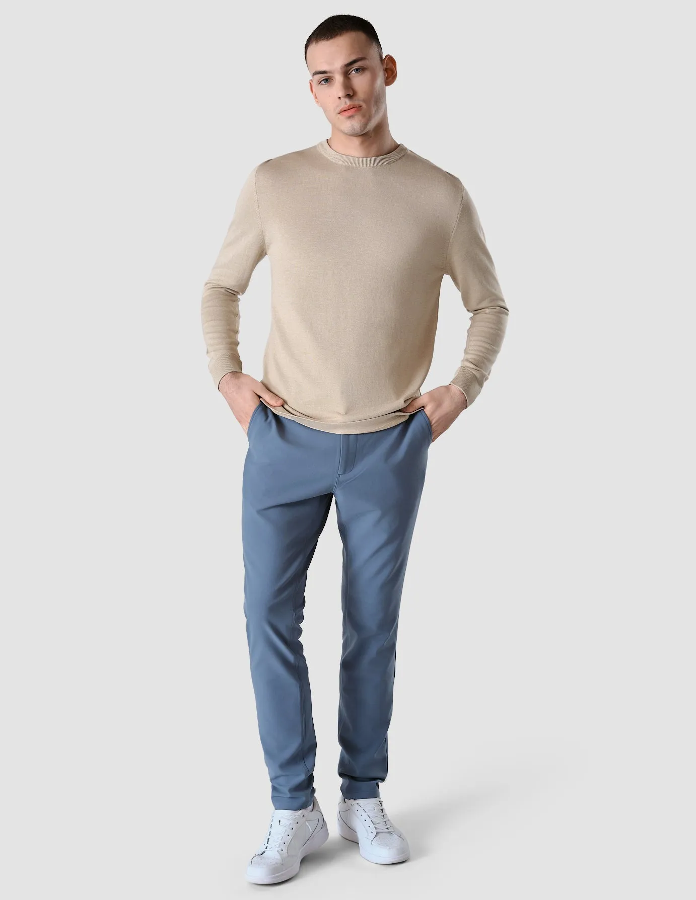 Essential Pants Regular Blue Mirage