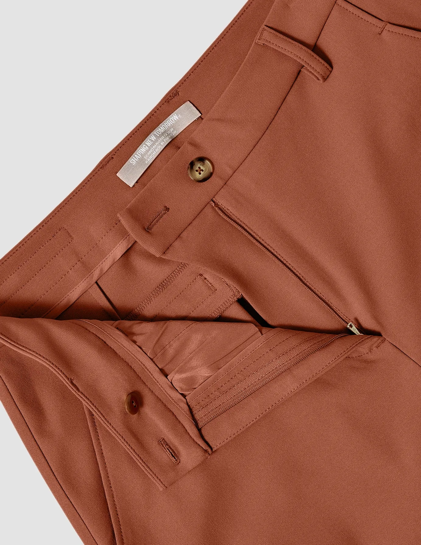 Essential Pants Straight Terracotta