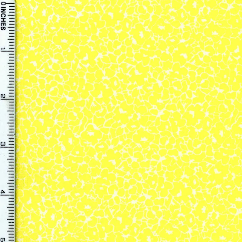 Fabric Editions Yellow Belle Uccello Floral Cotton Prints