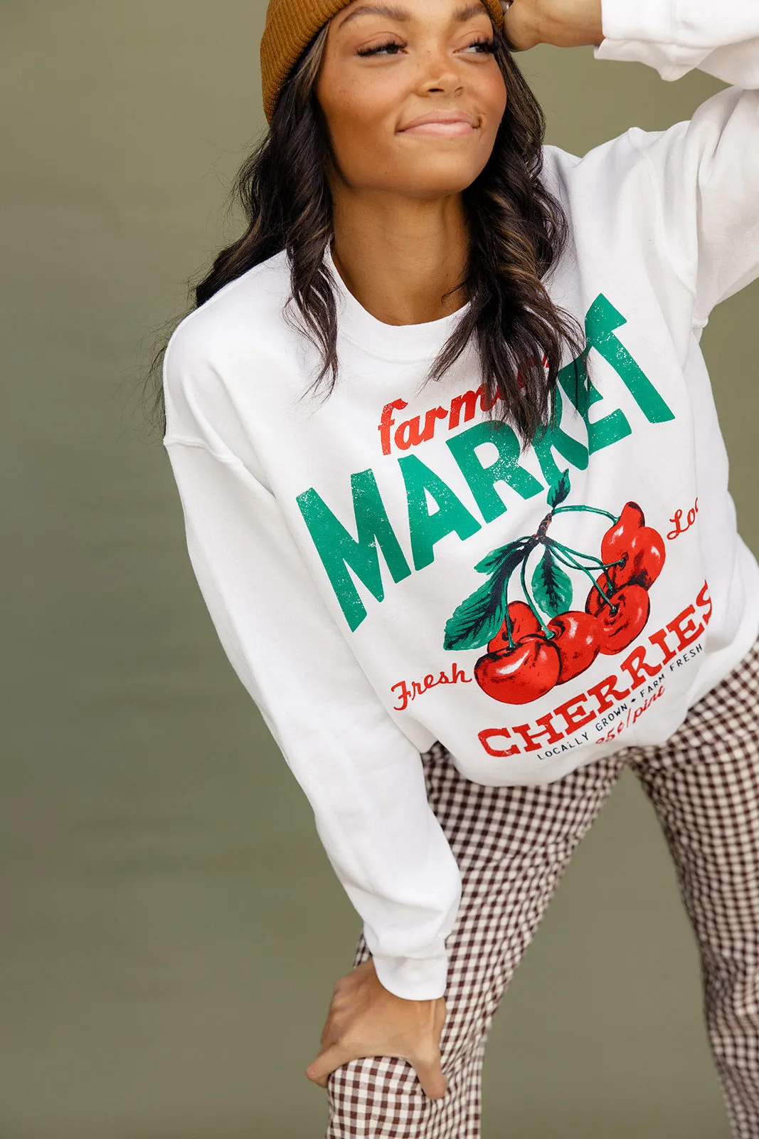 Farmer’s Market Cherries Sweatshirt