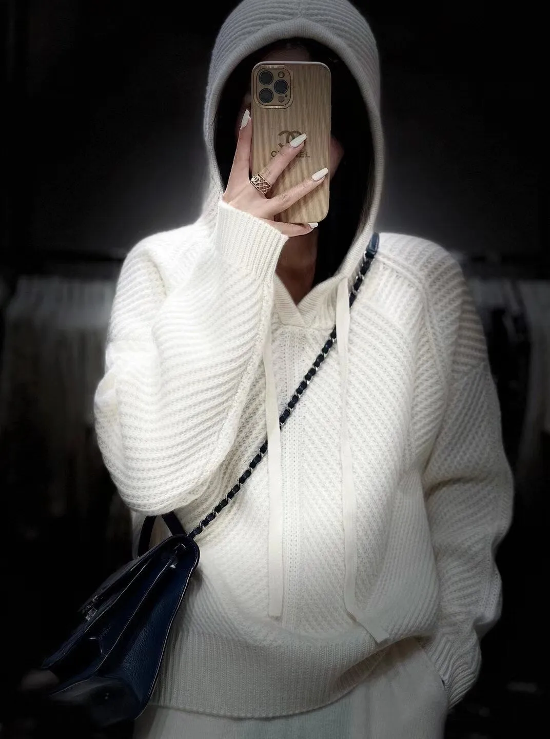 Fashionkova  2022 Autumn Winter New Fashion Explosion Hoodie 100% Pure Wool Sweater Pullover Warm Women