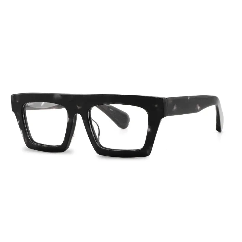 Gatenac Unisex Full Rim Square Acetate Eyeglasses Gxyj-1176