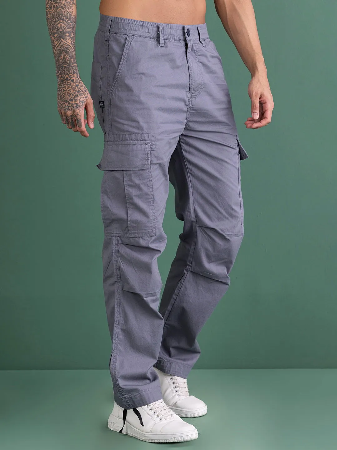 Grey baggy cargo