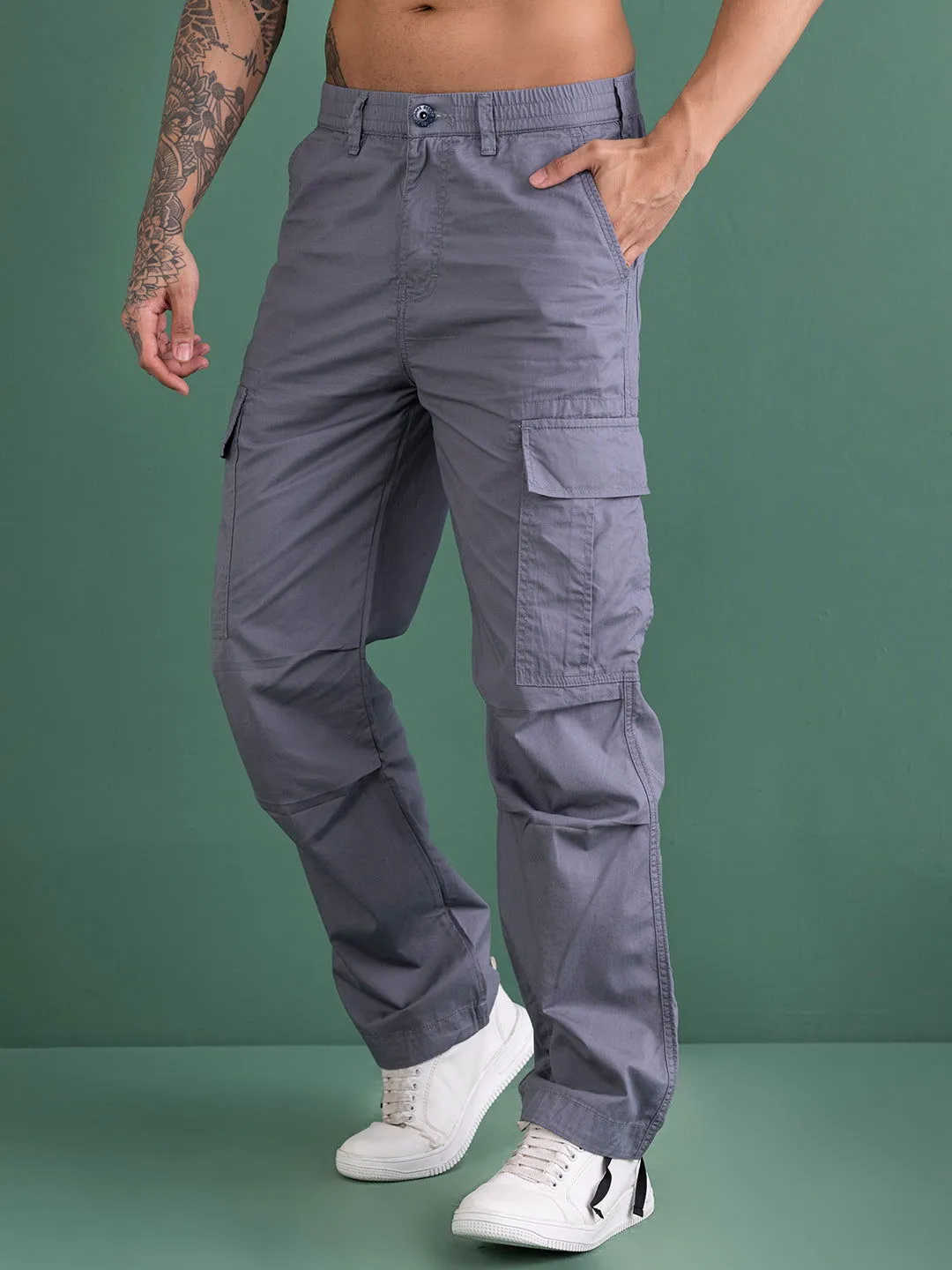 Grey baggy cargo