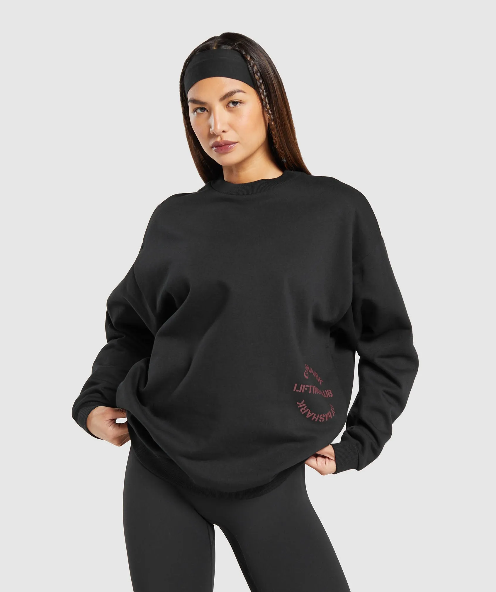 Gymshark Built Oversized Sweatshirt - Black