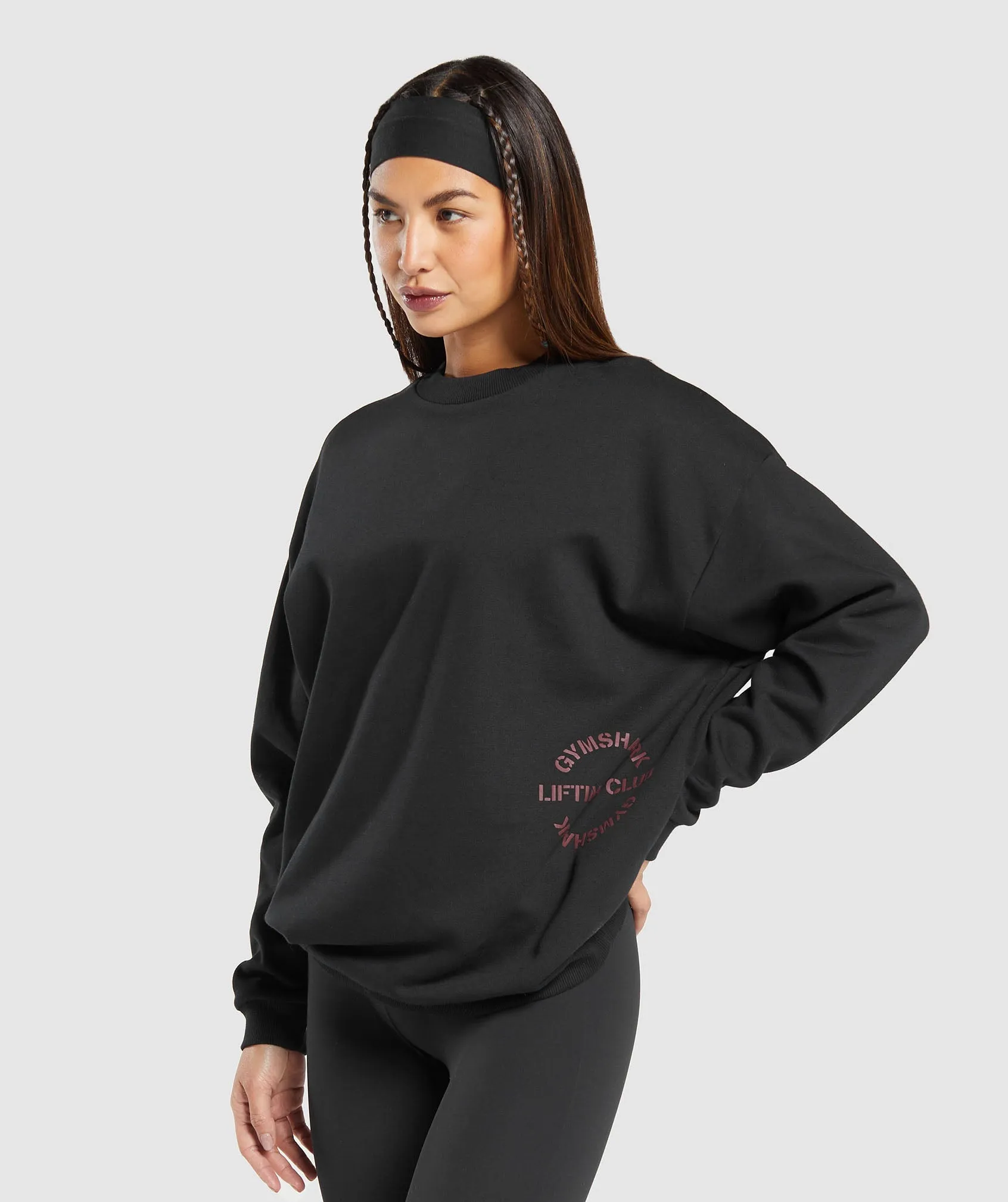 Gymshark Built Oversized Sweatshirt - Black