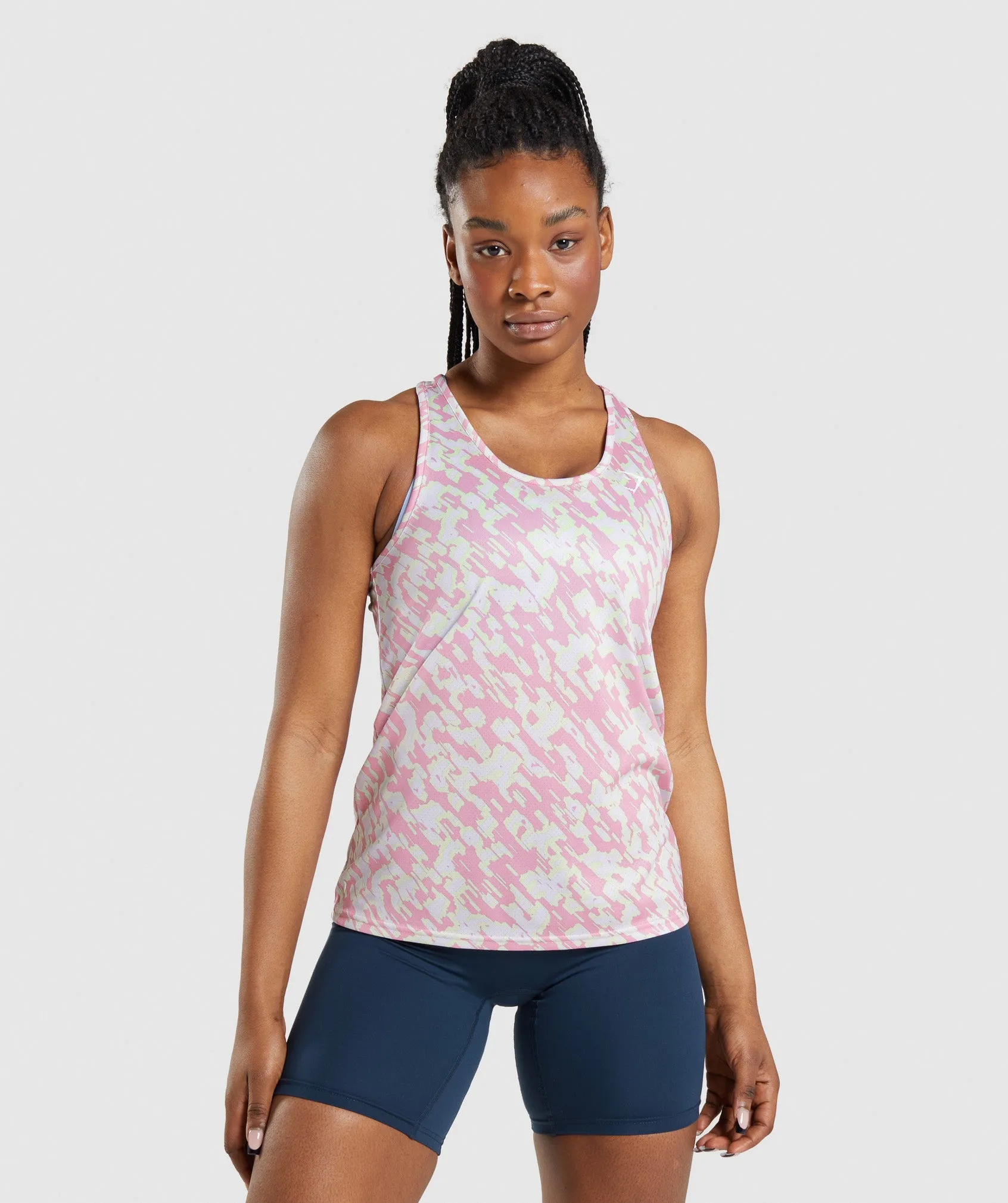 Gymshark Training Tank - Pink Print