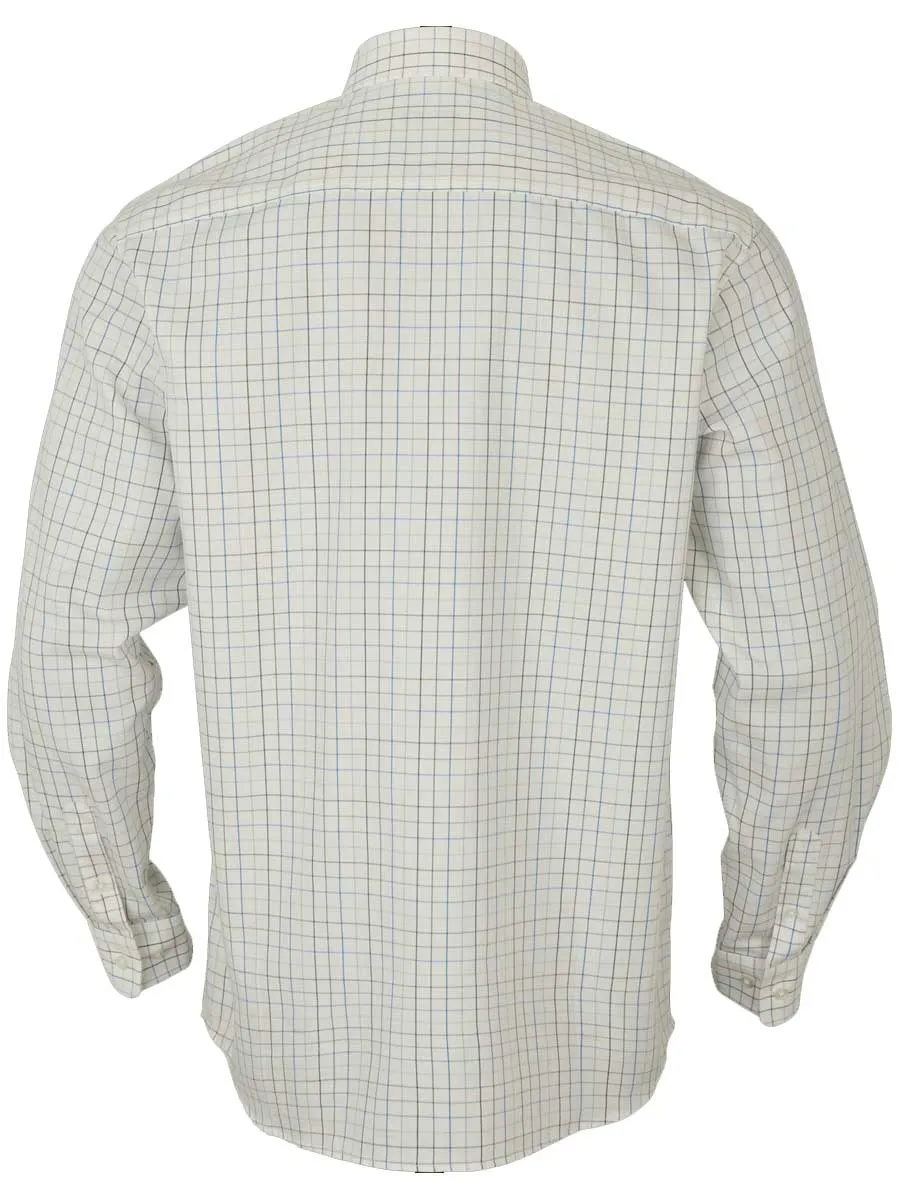 HARKILA Allerston Shirt - Mens 100% Cotton - Strong Blue Check