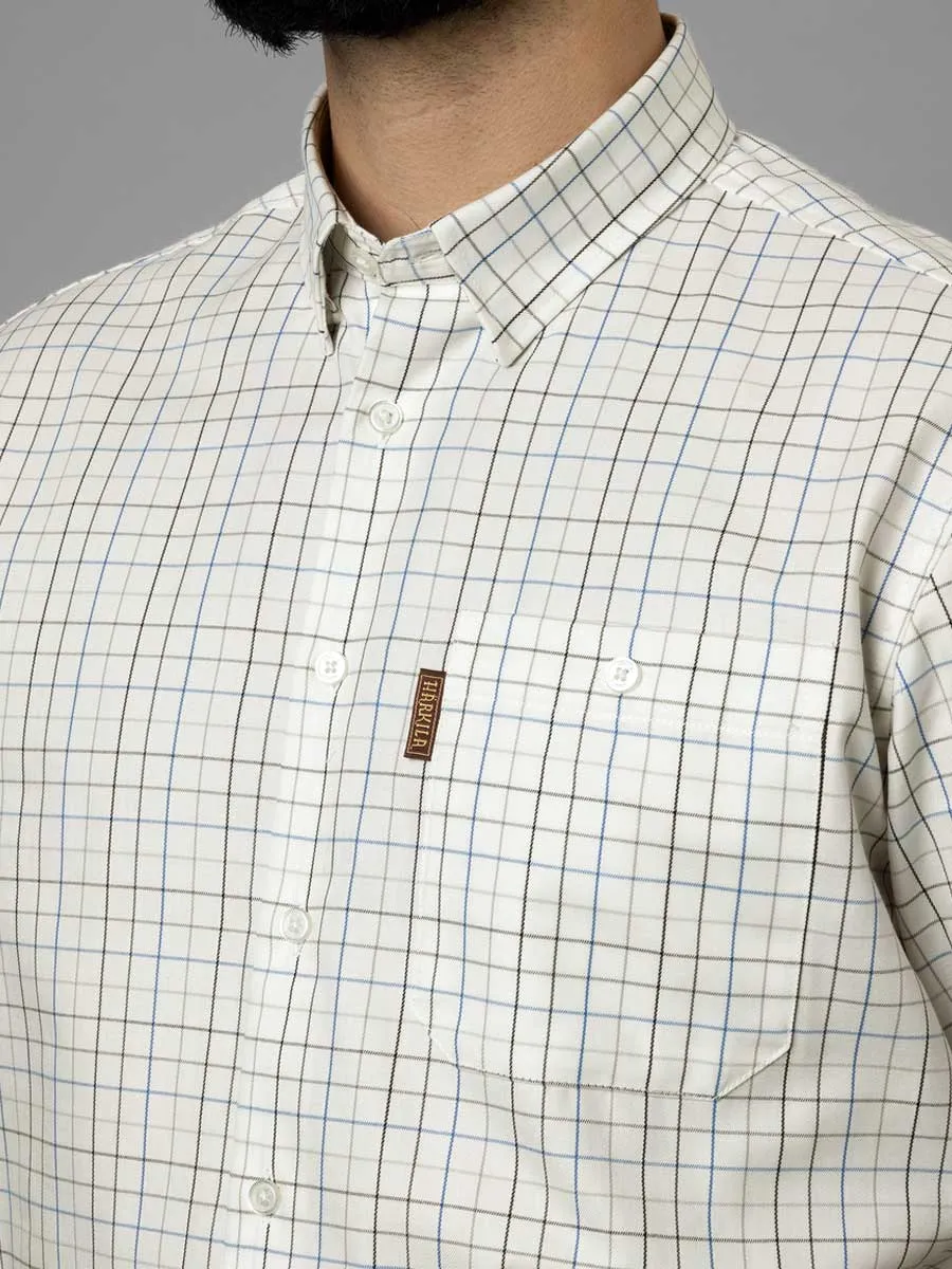 HARKILA Allerston Shirt - Mens 100% Cotton - Strong Blue Check