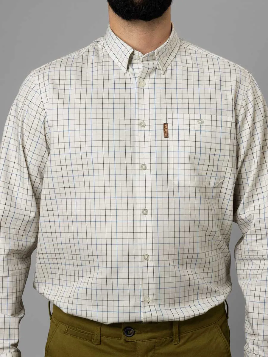 HARKILA Allerston Shirt - Mens 100% Cotton - Strong Blue Check