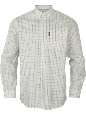 HARKILA Allerston Shirt - Mens 100% Cotton - Strong Blue Check