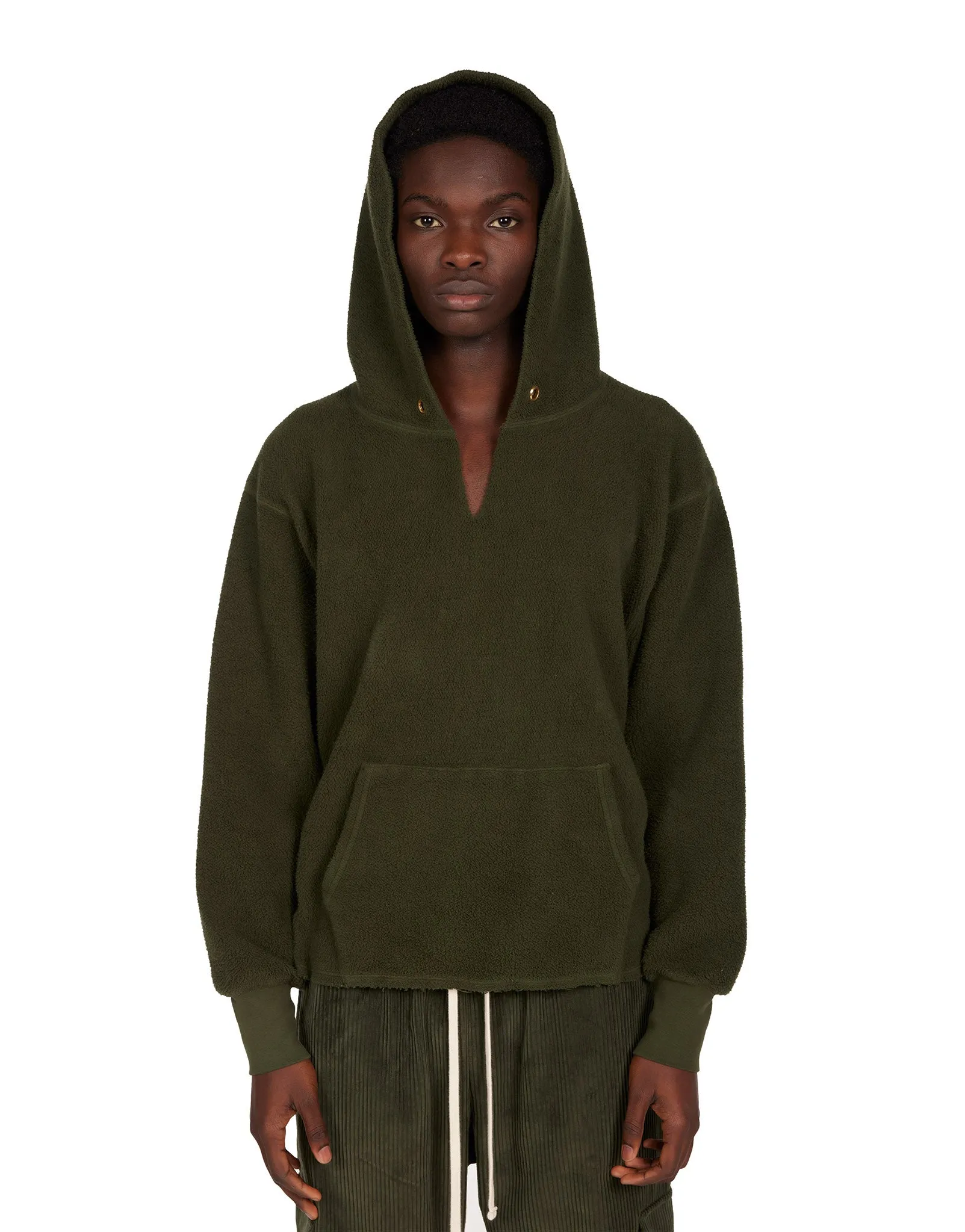 Heavyweight Inside Out Raw Cropped Hoodie