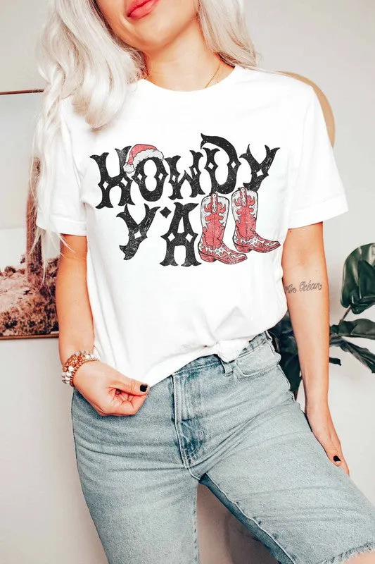 HOWDY YALL COUNTRY CHRISTMAS GRAPHIC TEE