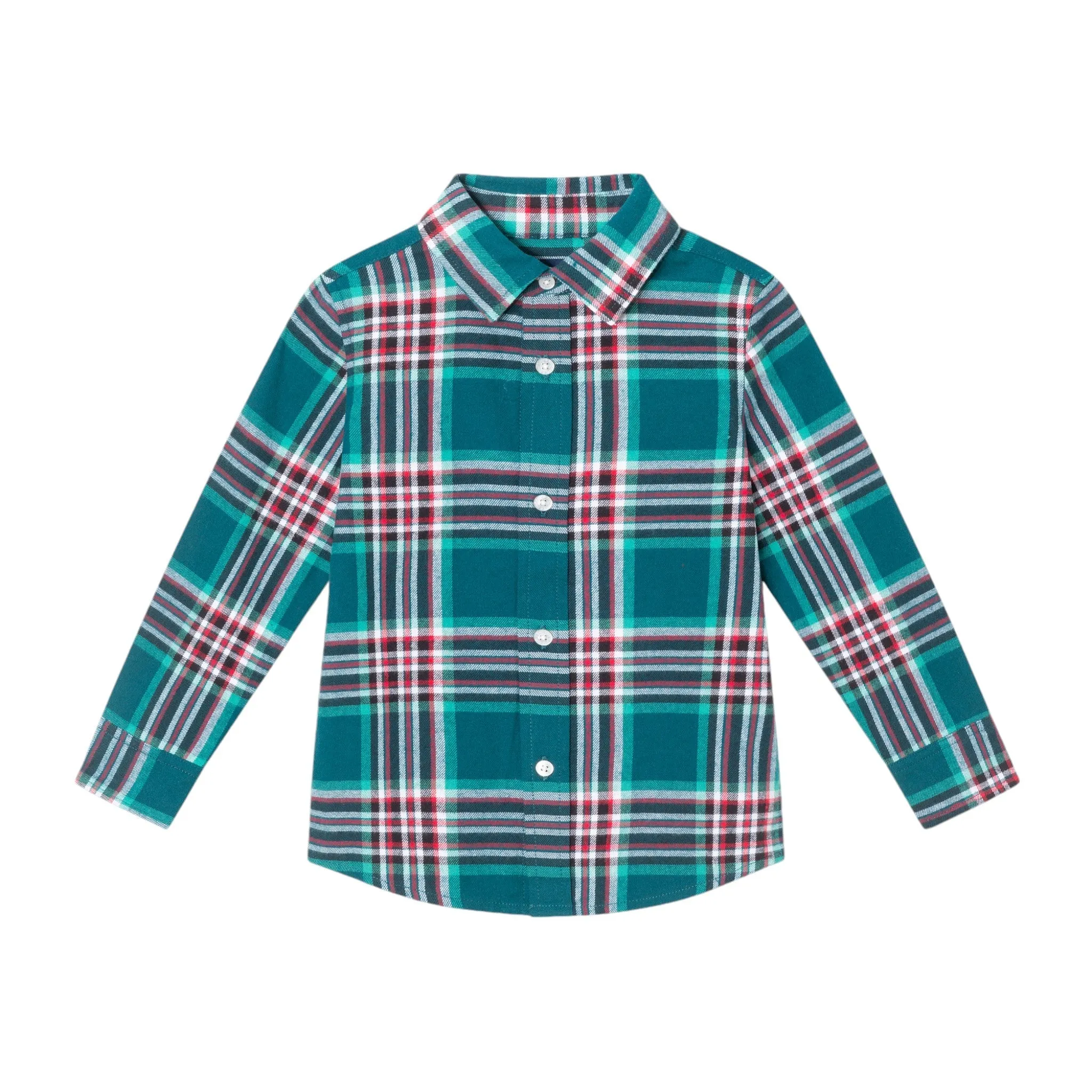 Kids (2-4) Buttondown & Sweater Vest Set | Festive Plaid