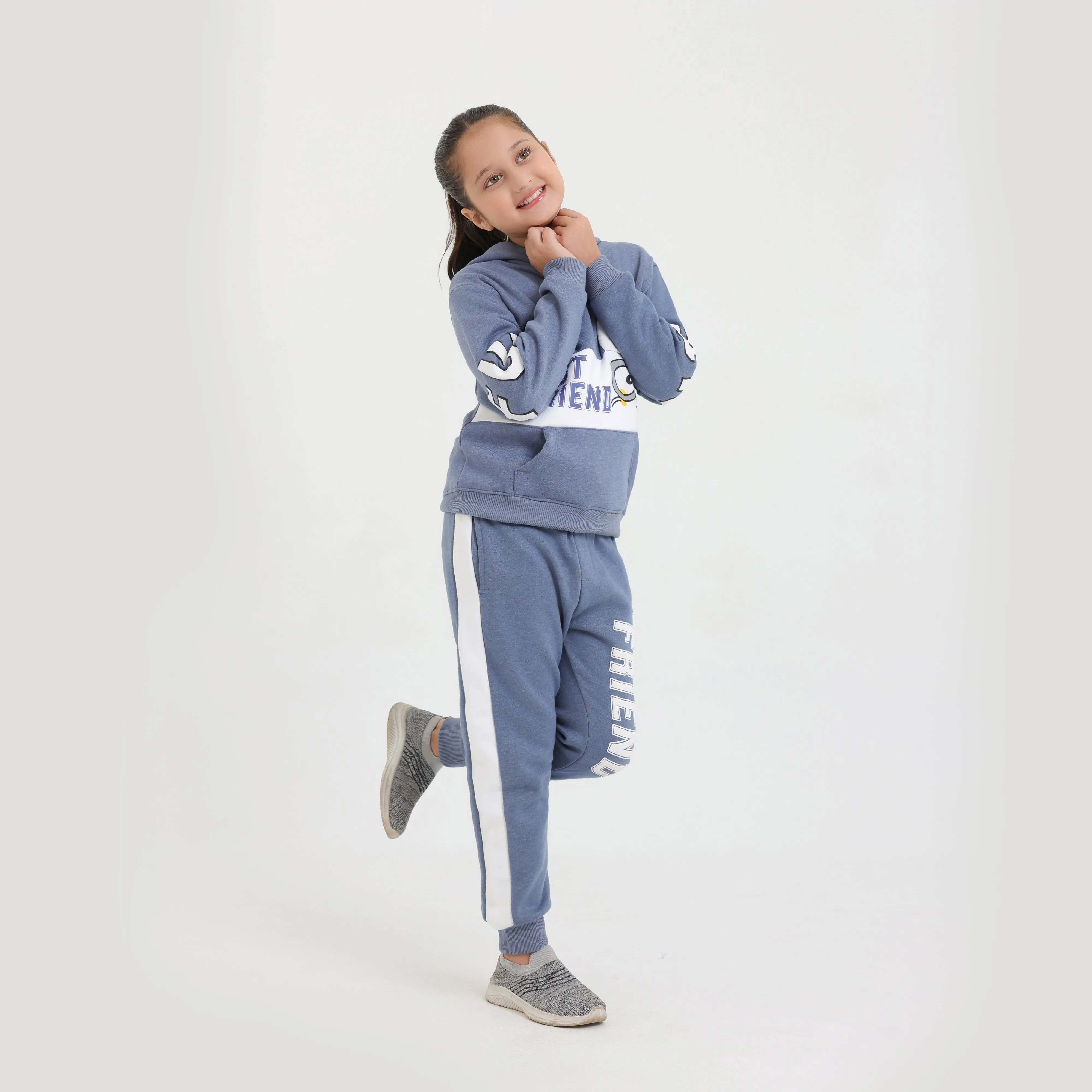 Kids Cut & Sew  UNISEX pull over fleece hoodies Track Suit