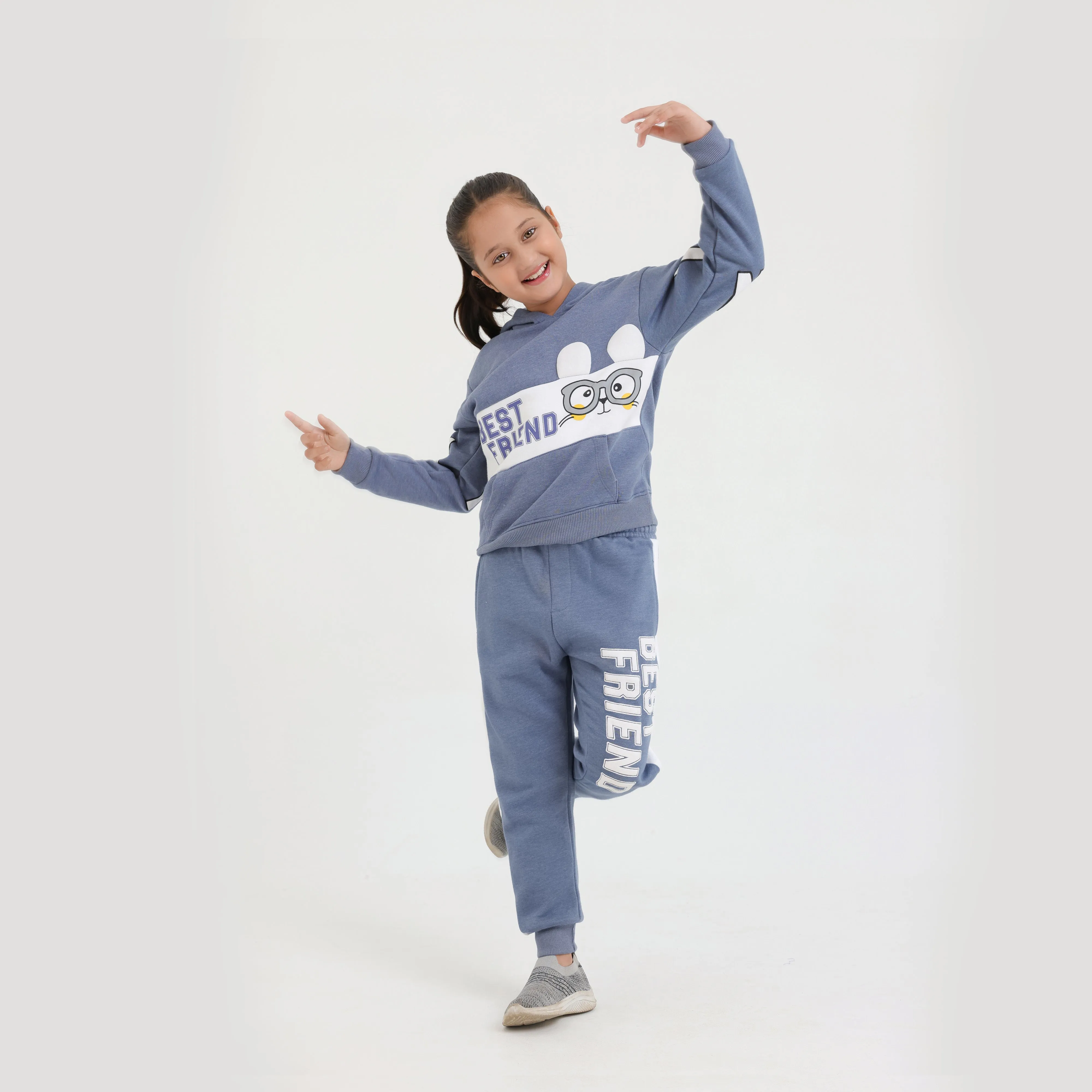 Kids Cut & Sew  UNISEX pull over fleece hoodies Track Suit