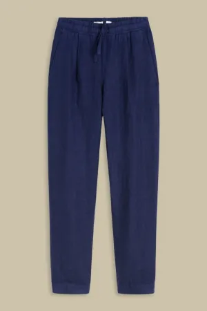 Lourdes Pants | Blue Linen