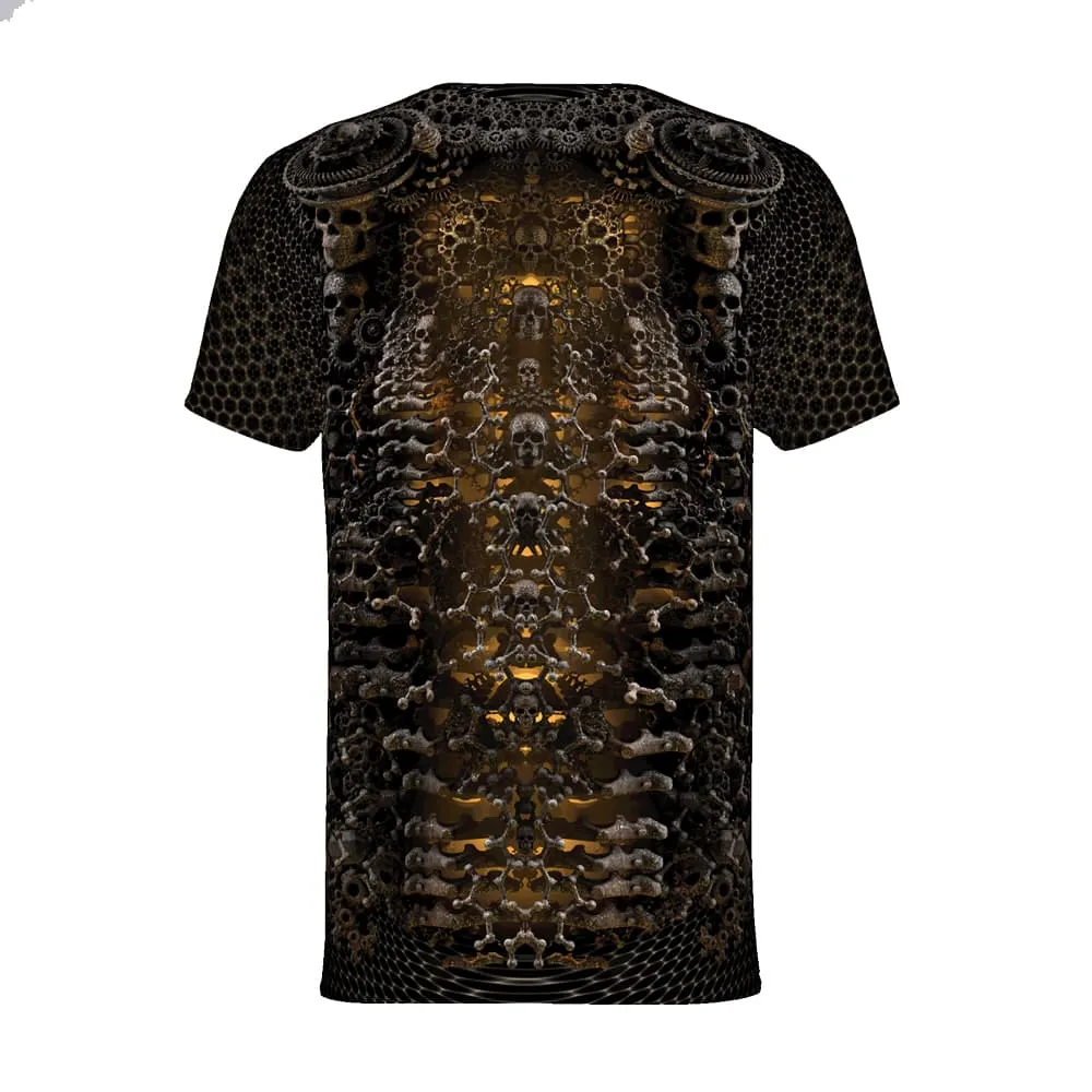 Mens Rave Shirt | Psy Clothing | Sacred Geomery Shirt | Fractal Shirt | Biomech 1.0 (TS)