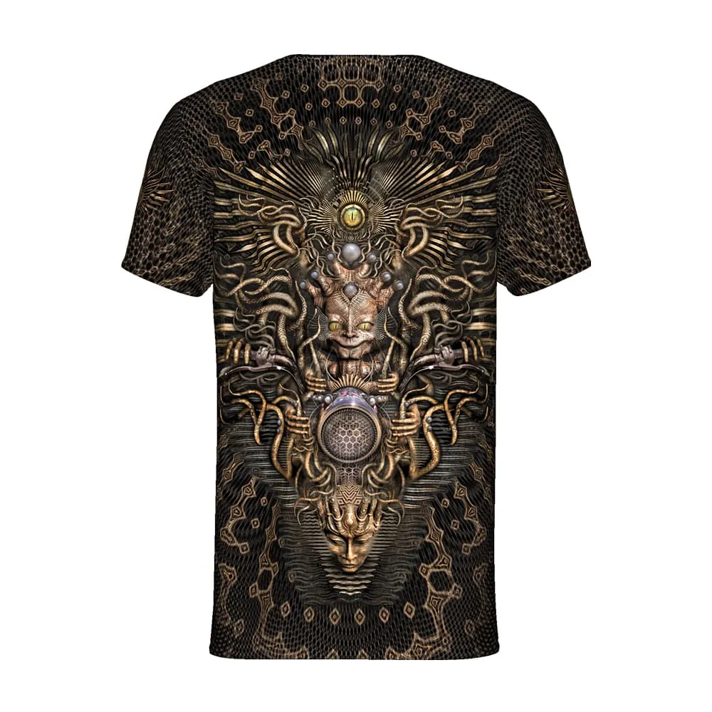 Mens Rave Shirt | Psy Clothing | Sacred Geomery Shirt | Fractal Shirt | Set & Setting (TS)