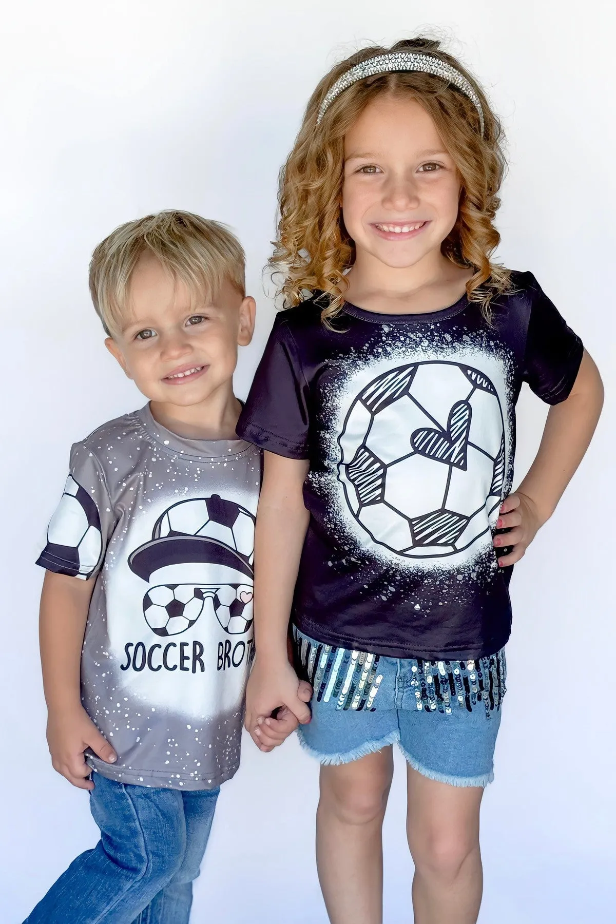 Mom & Kid - "Soccer Mom, Brother, Sister" Tops