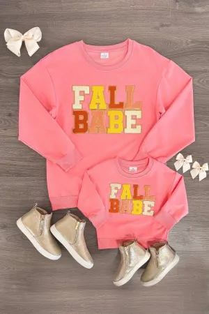 Mom & Me - "Fall Babe" Chenille Patch Top